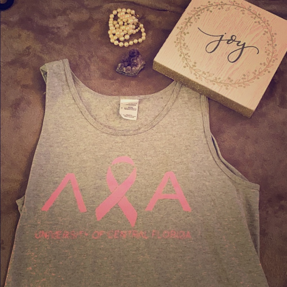Limited edition breast cancer awareness lambda chi
